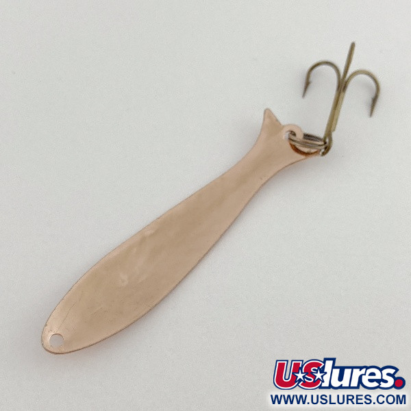 Vintage   Acme Flash-King Wobbler, 3/16oz copper fishing spoon #23594