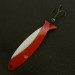 Vintage   Worth Fly Rod Demon, 3/32oz nickel/red/white fishing spoon #23595