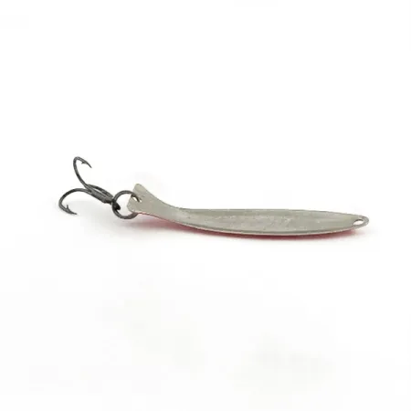 Vintage Worth Fly Rod Demon, 3/32oz nickel/red/white fishing spoon #23595