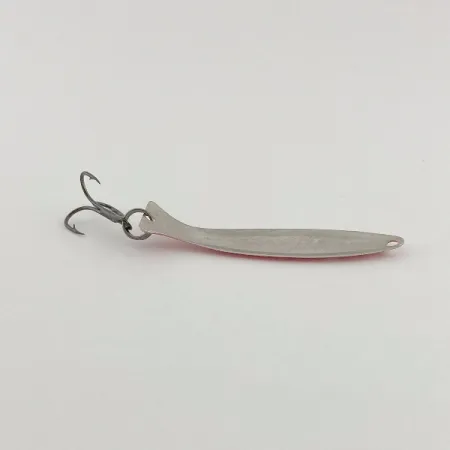 Vintage Worth Fly Rod Demon, 3/32oz nickel/red/white fishing spoon #23595