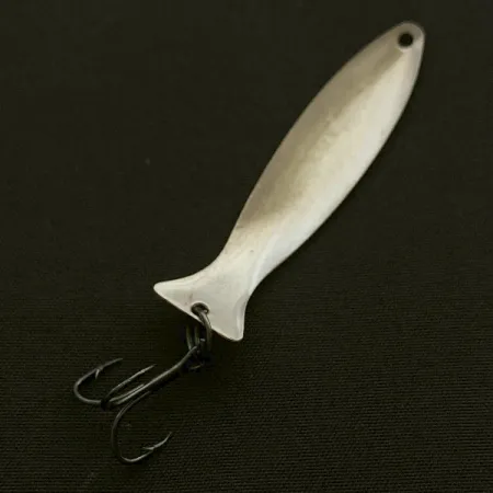 Vintage Worth Fly Rod Demon, 3/32oz nickel/red/white fishing spoon #23595