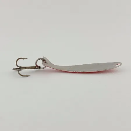 Vintage Worth Fly Rod Demon , 3/64oz red/white/nickel fishing spoon #23596