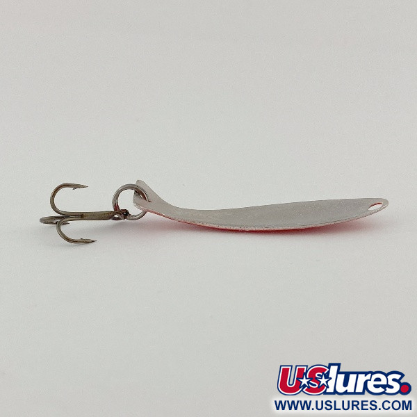 Vintage   Worth Fly Rod Demon , 3/64oz red/white/nickel fishing spoon #23596