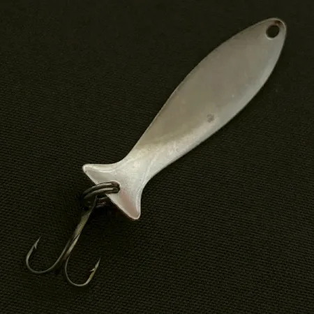 Vintage Worth Fly Rod Demon , 3/64oz red/white/nickel fishing spoon #23596