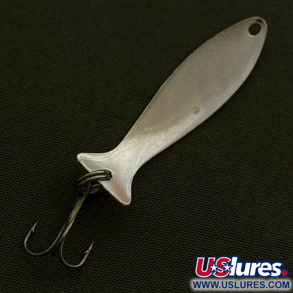 Vintage   Worth Fly Rod Demon , 3/64oz red/white/nickel fishing spoon #23596