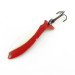Vintage   Worth Fly Rod Demon , 3/64oz red/white/nickel fishing spoon #23596