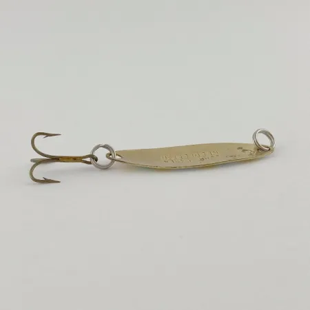 Vintage Luhr Jensen Needlefish 1, 1/16oz gold/red fishing spoon #23597