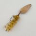 Vintage   Weller Gypsy King Deluxe, 1/16oz nickel/white/black fishing spoon #23598