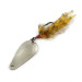 Vintage   Weller Gypsy King Deluxe, 1/16oz nickel/white/black fishing spoon #23598