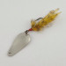 Vintage   Weller Gypsy King Deluxe, 1/16oz nickel/white/black fishing spoon #23598