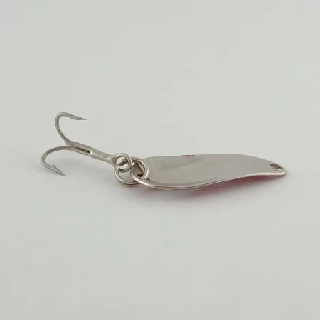 Vintage Weller Gypsy King Deluxe, 3/64oz nickel/white/black fishing spoon #23599