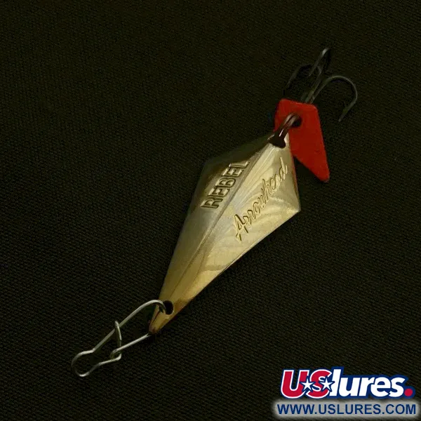 Vintage   Rebel Arrowhead, 1/16oz gold fishing spoon #23600