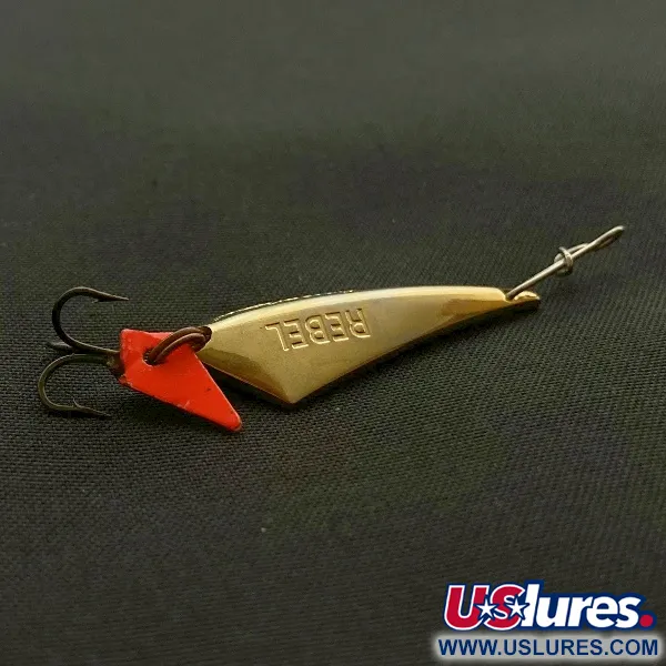 Vintage   Rebel Arrowhead, 1/16oz gold fishing spoon #23600