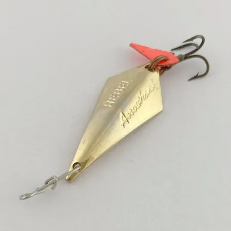 Vintage Rebel Arrowhead, 1/16oz gold fishing spoon #23600