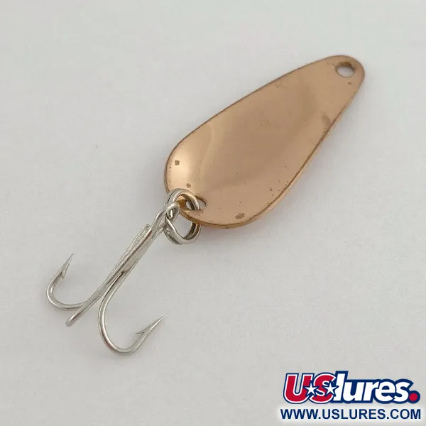 Vintage Weller Gypsy King Deluxe, 3/64oz copper fishing spoon #23601