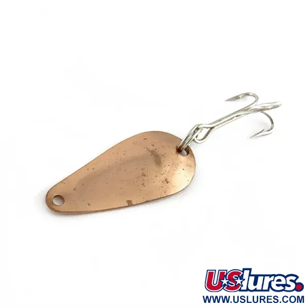 Vintage Weller Gypsy King Deluxe, 3/64oz copper fishing spoon #23601