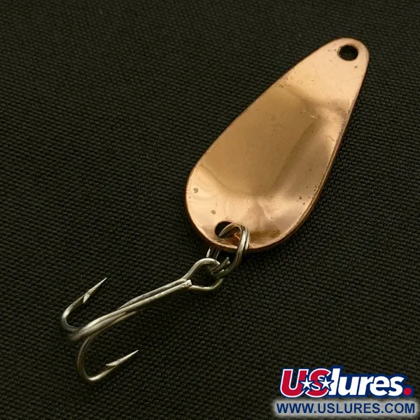 Vintage Weller Gypsy King Deluxe, 3/64oz copper fishing spoon #23601