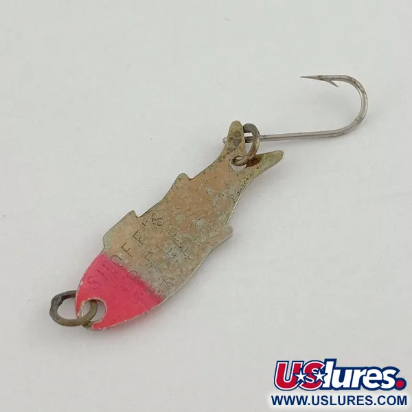 Vintage Shoff's Triple Teazer, 1/32oz copper/red fishing spoon #23602