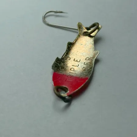 Vintage Shoff's Triple Teazer, 1/32oz copper/red fishing spoon #23602