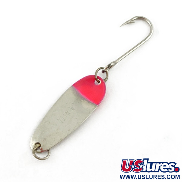 Vintage  Dick Nite Spoons Dick Nite, 1/32oz nickel/red fishing spoon #23603