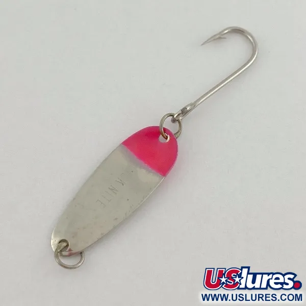 Vintage Dick Nite Spoons Dick Nite, 1/32oz nickel/red fishing spoon #23603