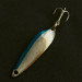 Vintage  Acme Fiord Spoon Lightning (1950s), 1/4oz nickel/blue fishing spoon #23604