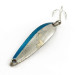 Vintage  Acme Fiord Spoon Lightning (1950s), 1/4oz nickel/blue fishing spoon #23604
