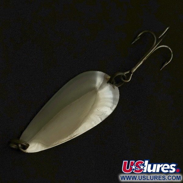Vintage  Glen Evans Glen L Evans Spoon, 1/2oz nickel fishing spoon #23608