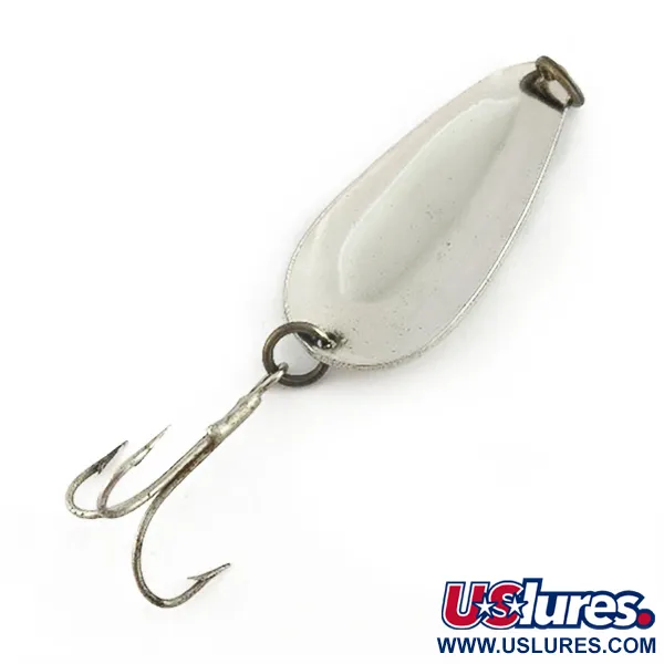 Vintage Glen Evans Glen L Evans Spoon, 1/2oz nickel fishing spoon #23608