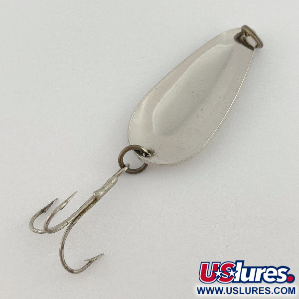 Vintage  Glen Evans Glen L Evans Spoon, 1/2oz nickel fishing spoon #23608