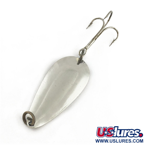 Vintage  Glen Evans Glen L Evans Spoon, 1/2oz nickel fishing spoon #23608