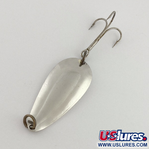 Vintage  Glen Evans Glen L Evans Spoon, 1/2oz nickel fishing spoon #23608