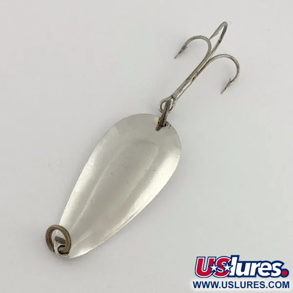 Vintage Glen Evans Glen L Evans Spoon, 1/2oz nickel fishing spoon #23608