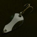 Vintage   Acme K.O. Wobbler, 1/8oz white/black/gold fishing spoon #23609