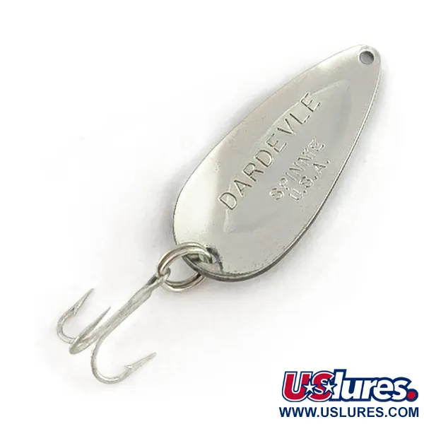 Vintage  Eppinger Dardevle Spinnie, 1/3oz Black Devle fishing spoon #23611