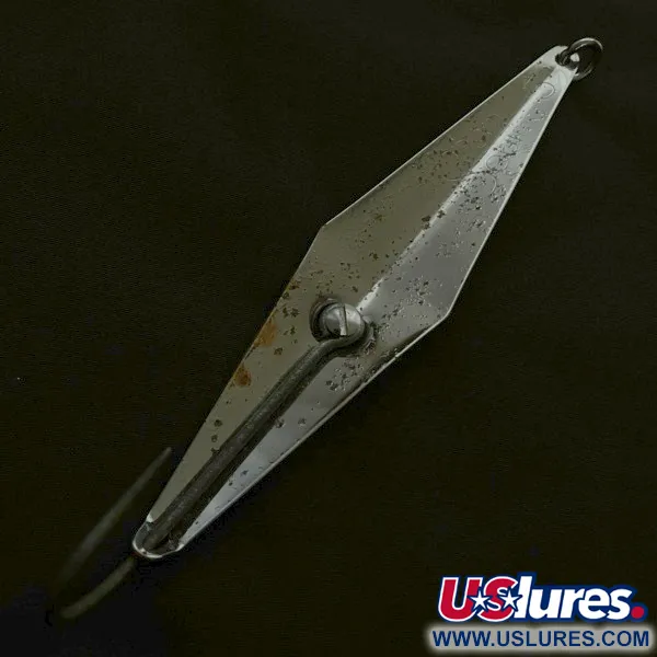 Vintage  James E. Clark  Clark Spoon Squid, 1 1/4oz Nickel fishing spoon #23614