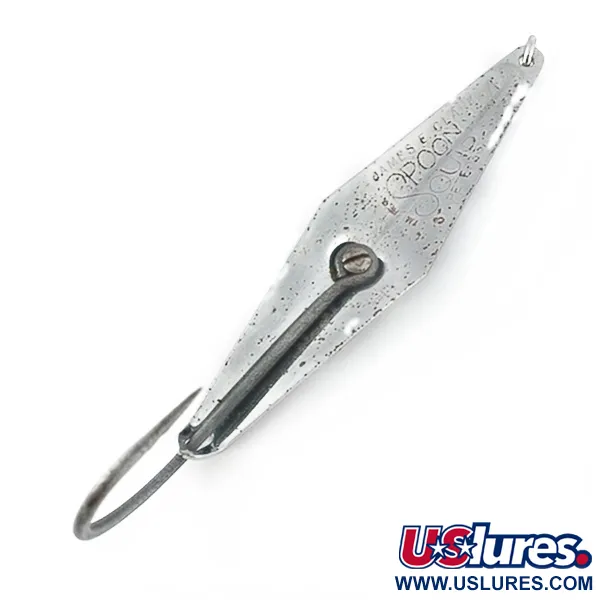 Vintage James E. Clark  James Clark  spoon, 3/4oz nickel fishing spoon #23615