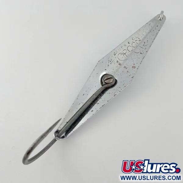 Vintage James E. Clark  James Clark  spoon, 3/4oz nickel fishing spoon #23615