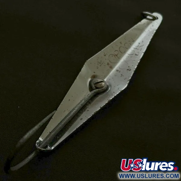 Vintage James E. Clark  James Clark  spoon, 3/4oz nickel fishing spoon #23615