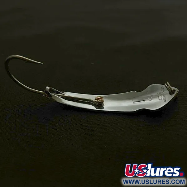 Vintage Tony Accetta Pet Spoon 14, 1/4oz nickel fishing spoon #23618