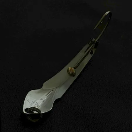 Vintage Tony Accetta Pet Spoon 14, 1/4oz nickel fishing spoon #23618