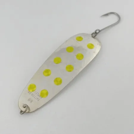 Vintage Sutton Spoon 88, 1/4oz silver/gold fishing spoon #23620