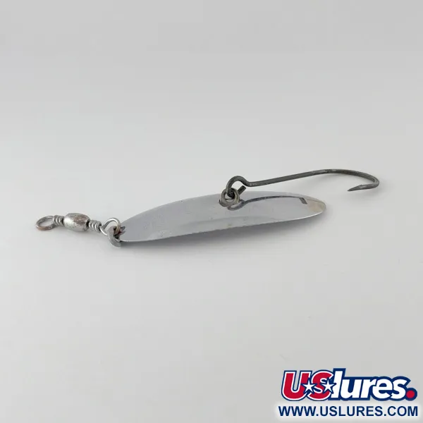 Vintage Pflueger Record 4 №1832, 2/5oz Nickel fishing spoon #23621