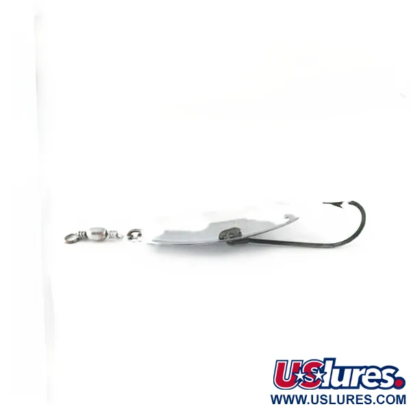 Vintage Pflueger Record 4 №1832, 2/5oz Nickel fishing spoon #23621