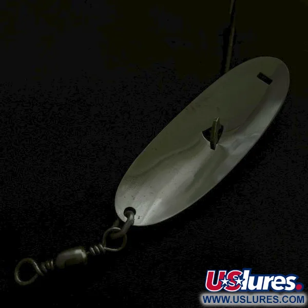 Vintage Pflueger Record 4 №1832, 2/5oz Nickel fishing spoon #23621