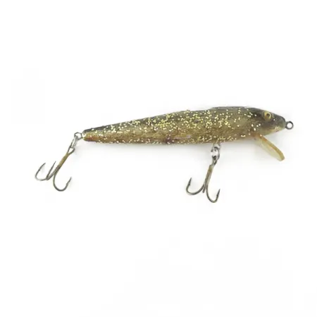 Vintage Bill Norman Shiner Minnow, 1/3oz gold fishing lure #23622