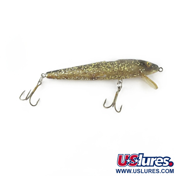 Vintage   Bill Norman Shiner Minnow, 1/3oz gold fishing lure #23622