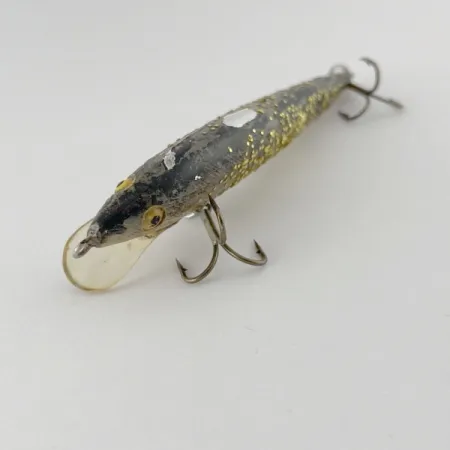 Vintage Bill Norman Shiner Minnow, 1/3oz gold fishing lure #23622