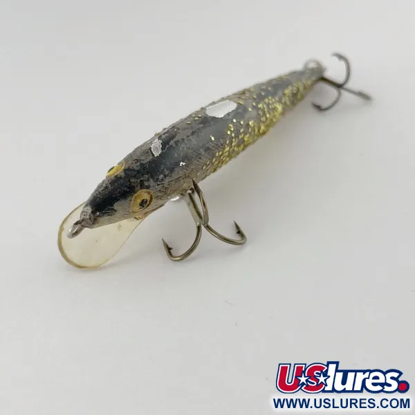 Vintage Bill Norman Shiner Minnow, 1/3oz gold fishing lure #23622