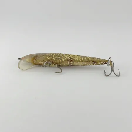 Vintage Bill Norman Shiner Minnow, 1/3oz gold fishing lure #23622